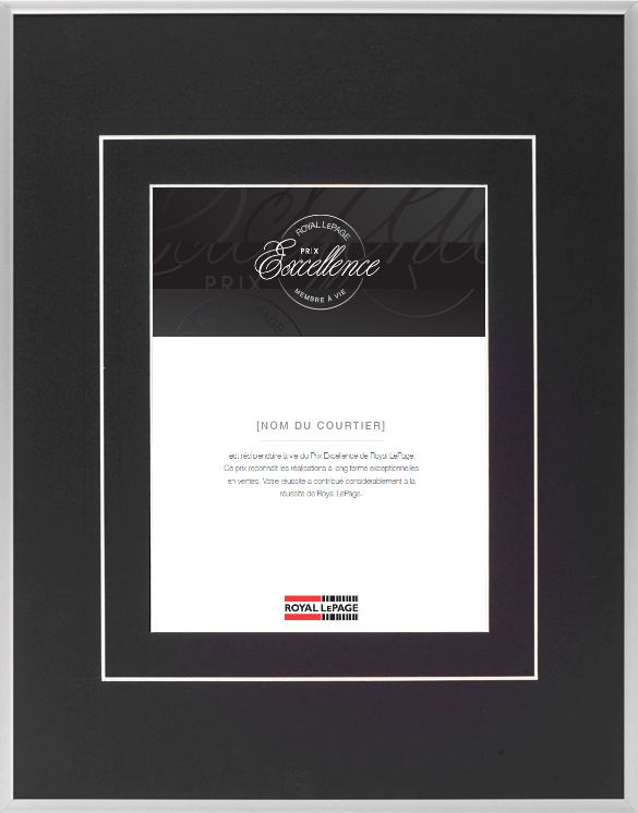 ATTESTATION D'EXCELLENCE - MEMBRE A VIE